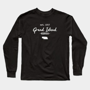 Grand Island Nebraska City State Vintage Long Sleeve T-Shirt